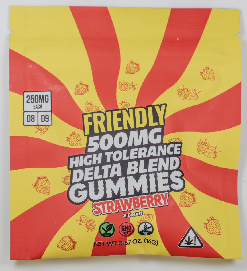 Friendly Delta Blend THC Gummies (High Tolerance)